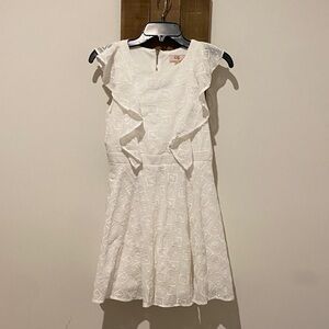 GB Girls White Ruffle Kids Dress